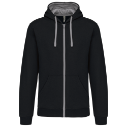 Sweat-shirt zippé capuche...