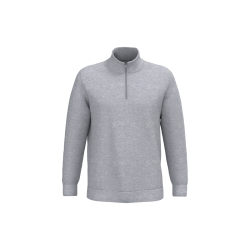 Sweat-shirt col zippé homme