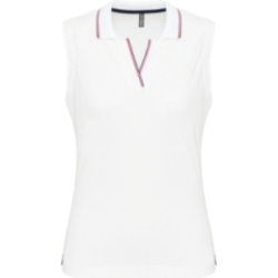 Polo sans manches femme...