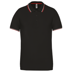 Polo maille piquée manches...
