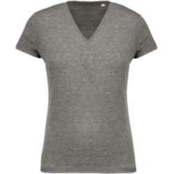 T-shirt coton bio col v...