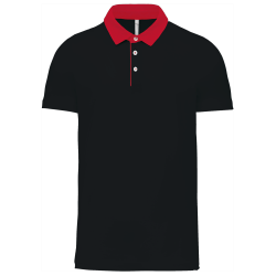 Polo jersey bicolore homme