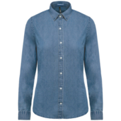 Chemise denim femme Coton...