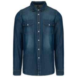 Chemise denim manches...