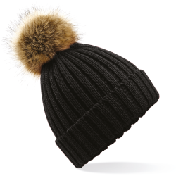 Bonnet epais avec pompon en...
