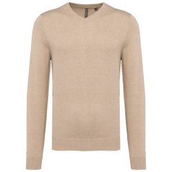 Pull col V homme