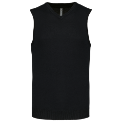 Pull col V sans manches