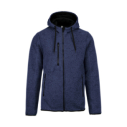 Veste à capuche chinée...