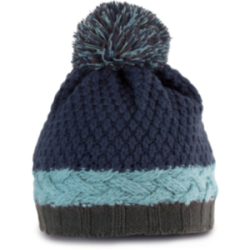 Bonnet à pompon 3 bandes...