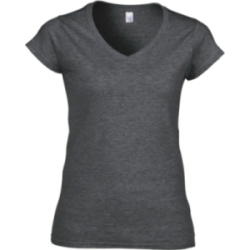 T-shirt femme col v...
