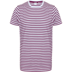 T-shirt rayé unisexe Coton...