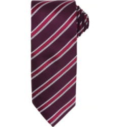 Cravate rayée "waffle"...
