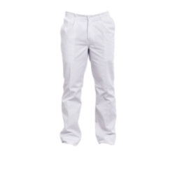 Pantalon p/c blanc elastique
