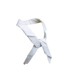 Tour de cou coton blanc