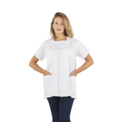 Tunique tess col carréblanc