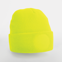 Bonnet à patch rond