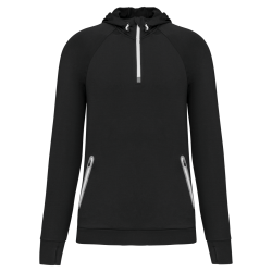 Sweat-shirt à capuche 1/4...