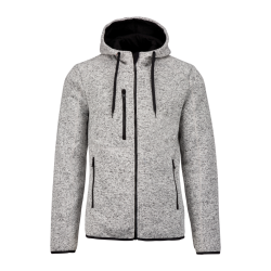 Veste à capuche chinée homme