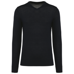 Pull Mérinos col V homme