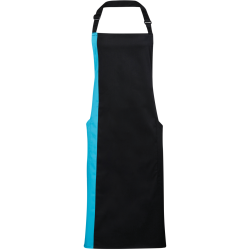Tablier à bavette bicolore