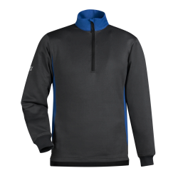 Sweat-shirt col zippé unisexe
