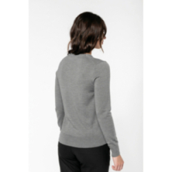Pull mérinos col v femme...