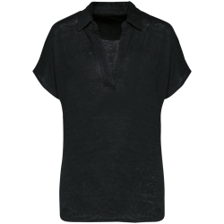 Polo en lin femme