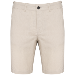 Bermuda en lin homme
