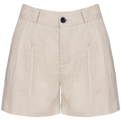 Short en lin femme