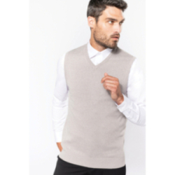 Pull col v sans manche...