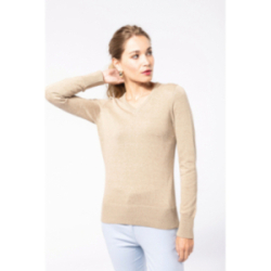 Pull col v femme...
