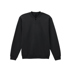 Sweat-shirt en molleton 1/4...