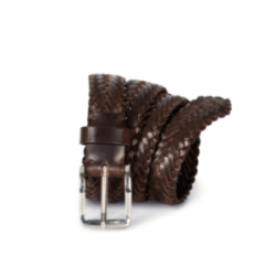 Ceinture tressée en cuir...