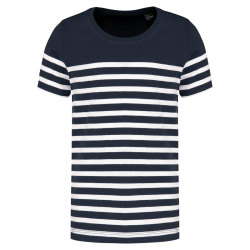 T-shirt marin col rond Bio...