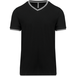 T-shirt maille piquée col V...