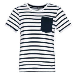 T-shirt rayé marin avec...